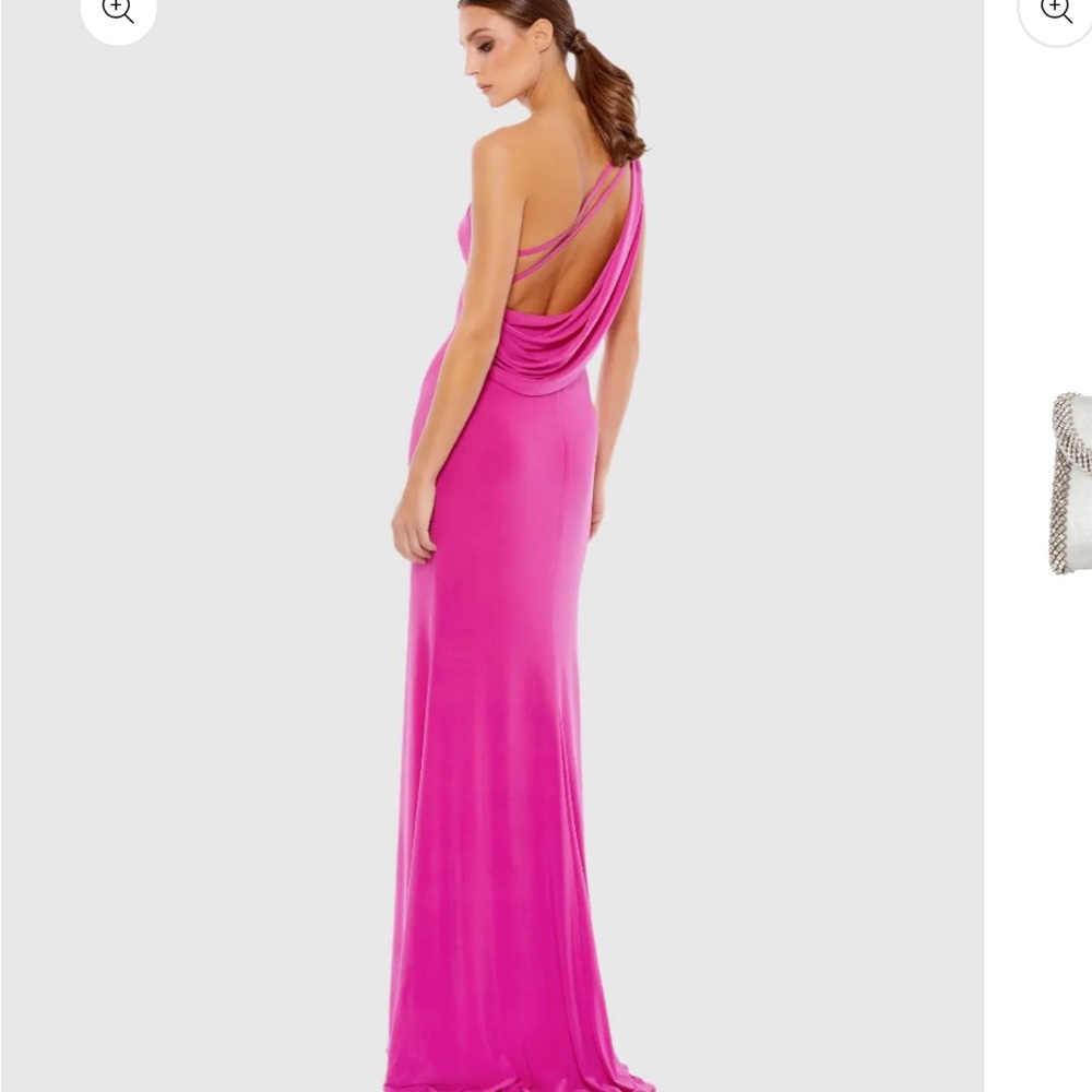 Mac Duggal Pink One Shoulder Gown BRAND NEW